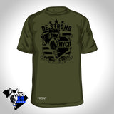 ONLY YOUTH SIZES LEFT! Be Strong - Olive Short Sleeve